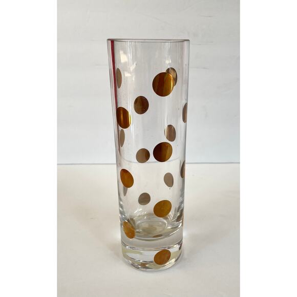 Kate Spade - Lenox Pearl Place Vase, 7.5"H, gold dots, crystal - Picture 2 of 4